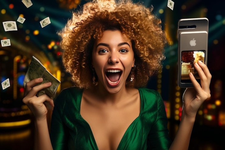 Mobile phone screen showing download rp777 live blackjack table